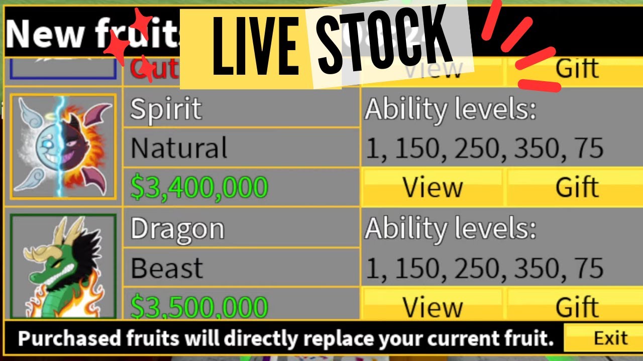 Blox fruit stock 2 Blox fruit Stock